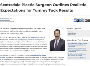 Dr Steven Turkeltaub Sheds Light on Post-Tummy Tuck Expectations and Final Results